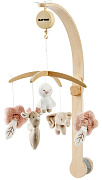 Мобиль Nattou FANFAN Слонёнок, Оленёнок и Утёнок с деревянным держателем 759250
