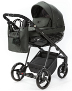 Детская коляска Adamex Quantum 3 в 1 Q-TK105 LUX (Т.ЗЕЛЕНЫЙ)
