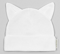 Чепчик (шапочка) AmaroBaby Fashion Cat New молочный 38