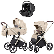 Коляска Carrello Vector CRL-6550 Vega Absolute Black 3 в 1 Seashell Beige