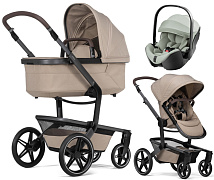 Детская коляска 3 в 1 Joolz Day 5 и автокресло Britax Roemer Baby-Safe Pro Style Sage green Sandy Taupe