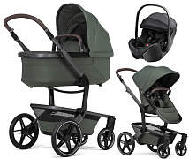 Детская коляска 3 в 1 Joolz Day 5 и автокресло Britax Roemer Baby-Safe Pro Style Carbon Black Forest Green
