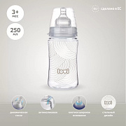 Бутылочка для кормления Lovi Harmony 240 мл, 3 мес, 21/592