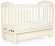 Детская кроватка Bebizaro Regency маятник универсальный с ящиком 02 VANILLA
