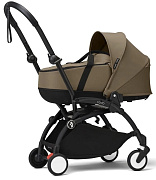Коляска для новорожденных Stokke YOYO3 Newborn Shell 0+ рама чёрная Black Toffee