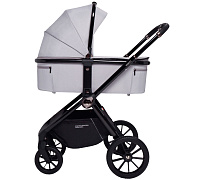 Детская коляска Sweet Baby Vento Black 3 в 1 Grey