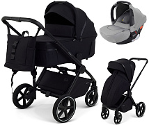 Детская коляска Rant Falcon X 3 в 1 RA126 с автокреслом Cruise Grey Black