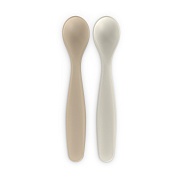 Набор детских ложек Suavinex для кормления, с длинной ручкой 308762 BEIGE GRAY S