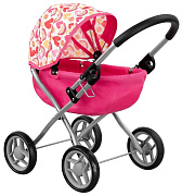 Кукольная коляска Pituso Bright 9325A-Pink-2024