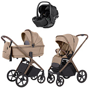 Коляска Carrello Vector CRL-6550 Vega Absolute Black 3 в 1 Foam Beige