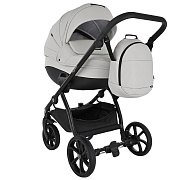 Детская коляска Tutis Nanni 7 Кожа 3 в 1 1533069 Light Silver