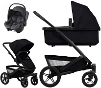 Детская коляска 3 в 1 Joolz Geo5 и автокресло Baby-Safe Core Midnight Grey2 Space Black