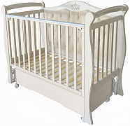 Детская кроватка Кедр Даниэла 3 (маятник универсальный,колесо) кашемир