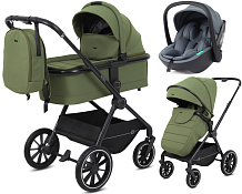 Детская коляска Rant Moss 3 в 1 с автокреслом Miro Graphite Olive