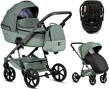 Детская коляска Tutis Viva 6 Plus Essential 3 в 1 с автокреслом Beno Black 1612039 Sage