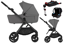 Детская коляска Anex iQ Basic NT 4 в 1 и автокресло Biuco BC100B + База Anex Karwala ISOFix Lune