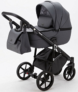 Детская коляска Adamex Bibione Deluxe 3 в 1 BI-SA05 (Т.СЕР+Т.СЕР.ПЕРФ.КОЖА)