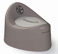 Горшок детский AmaroBaby Fort с крышкой серый