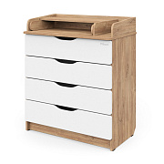 Детский пеленальный комод Pituso Wood 804 Дуб канзас