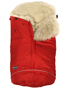 Конверт Bozz из овчины с длинным ворсом 20-2015-19 красный\льняной