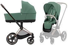 Коляска 2 в 1 Cybex Priam IV Rosegold complete 523001513 Leaf Green