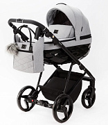 Детская коляска Adamex Quantum 2 в 1 Q-TK10 (СВ.СЕРЫЙ)