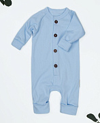 Комбинезон на пуговицах AmaroBaby Fashion голубой 80