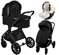Детская коляска AmaroBaby Motus Premium Ecco 3 в 1 с автокреслом Rant Cruise Beige черный