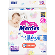 Подгузники Merries (0-5 кг) 76 шт