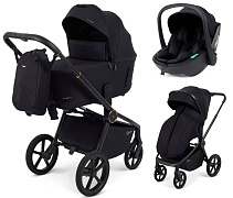 Детская коляска Rant Flex Therm Soft 3 в 1 с автокреслом Miro Black Gold Black