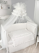 Комплект постельного белья Lepre New Royal Collection 4 предмета 120х90 см экрю