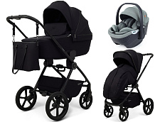 Детская коляска Rant Teo Soft 3 в 1 с автокреслом Aster Zero Olive Black