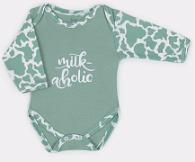 Боди Rant Milk-Aholic с длинным рукавом 6181 Green 56