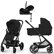 Коляска Cybex Balios S Lux BLK complete Cloud G Magic Black Base G 4 в 1 Moon Black с дождевиками