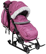 Детские санки-коляска Nika Наши Детки 7-5SК НД7-5SК/ЕЖ ежевичный
