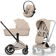Коляска Cybex Priam V Rosegold Style Cloud G3 Almond Beige 3 в 1 Cozy Beige