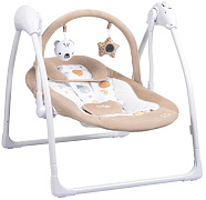 Детские электрокачели Indigo Star Light бежевый