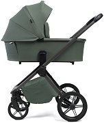 Детская коляска Peppy Monaco Plus 2 в 1 Oliva Green (зеленый), рама серая