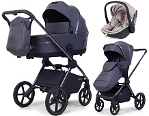Детская коляска Rant Falcon Soft Therm 3 в 1 с автокреслом Miro Beige Graphite