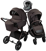 Детская коляска AmaroBaby Phenom 3 в 1 с автокреслом Rant Miro Olive шоколадный