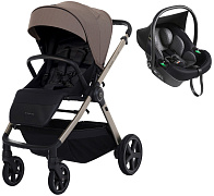 Прогулочная коляска Espiro Only Way 2026 и автокресло Pi Black 508 nude brown