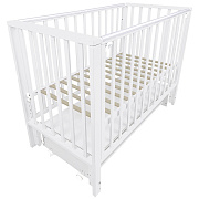 Детская кроватка Indigo Norden универсальный маятник, колесо белый