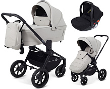 Детская коляска Rant Flex 3 в 1 RA076 с автокреслом Cruise Black Stone