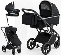 Коляска 4 в 1 Sweet Baby Ricci + автокресло Elegante Plus с базой i-Size ISOFIX DK780 Black