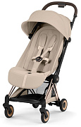 Прогулочная коляска Cybex Coya Style Rosegold Cozy Beige с дождевиком