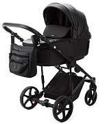 Детская коляска Adamex Zico Deluxe New 2 в 1 ZN-SA02 ЧЕРНАЯ КОЖА