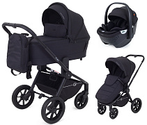 Детская коляска Rant Flex 3 в 1 RA076 с автокреслом Aster Zero Black Black