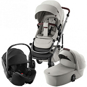 Коляска 3 в 1 Britax Roemer Smile 5Z LUX + автокресло Baby-Safe PRO Linen Grey / Space Black