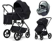 Детская коляска Rant Teo Soft 3 в 1 с автокреслом Aster Zero Olive Black