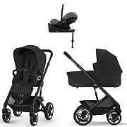 Коляска Cybex Talos S Lux BLK complete Cloud G Lava Grey Base G 4 в 1 Moon Black с дождевиками